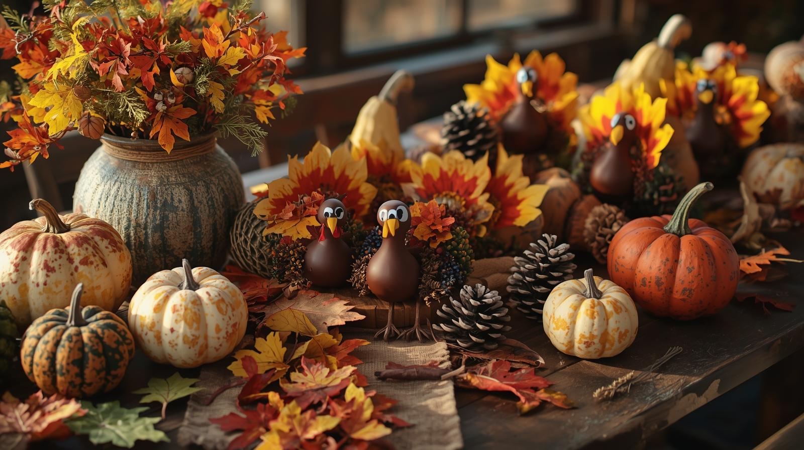Thanksgiving craft tutorials and decorations