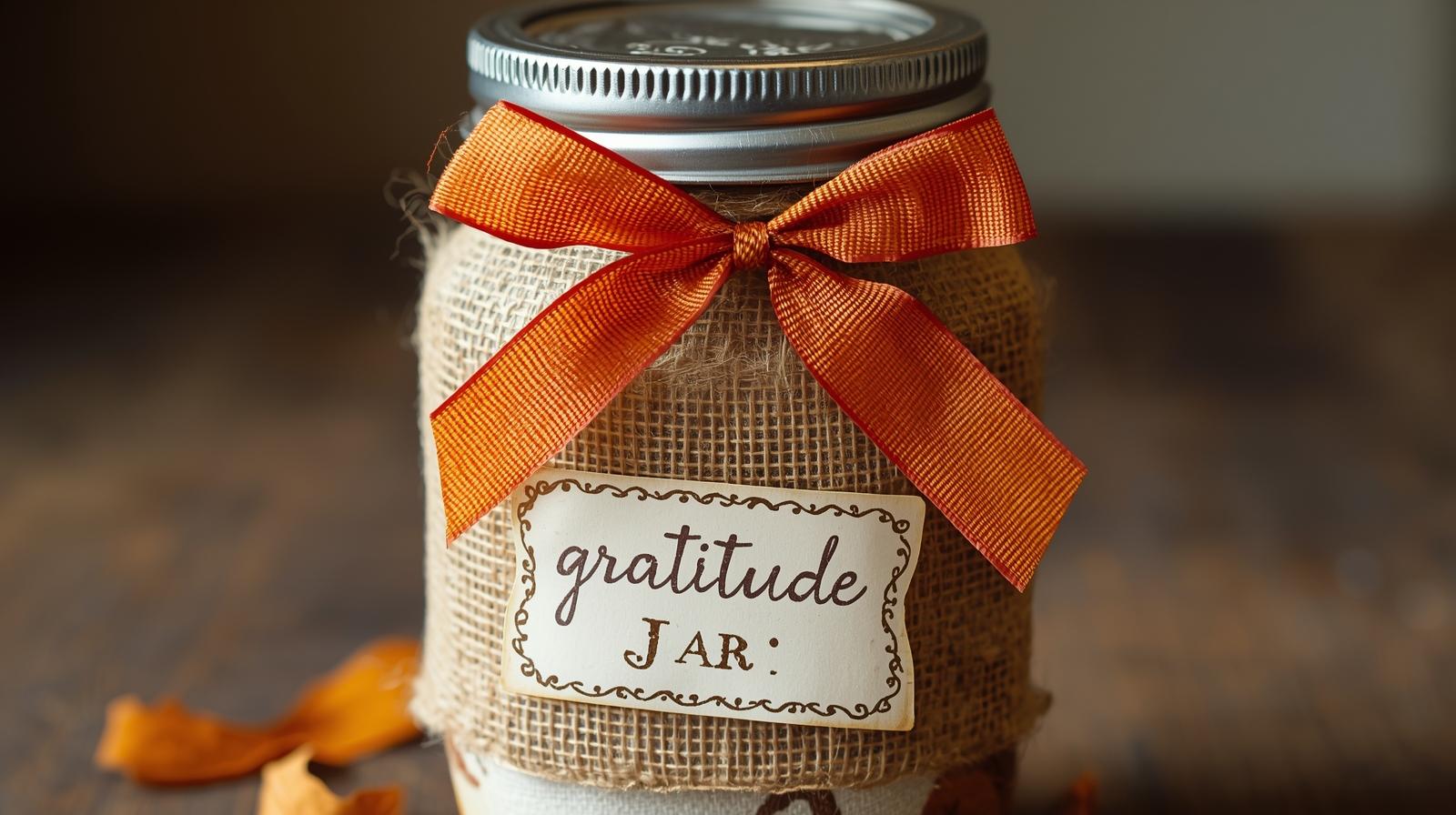 Family Gratitude Jar Activity - Easy Thanksgiving craft tutorial taking 35 minutes