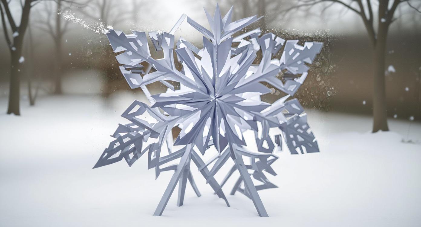 Intricate Christmas Paper Snowflakes - Easy Christmas craft tutorial taking 30 minutes