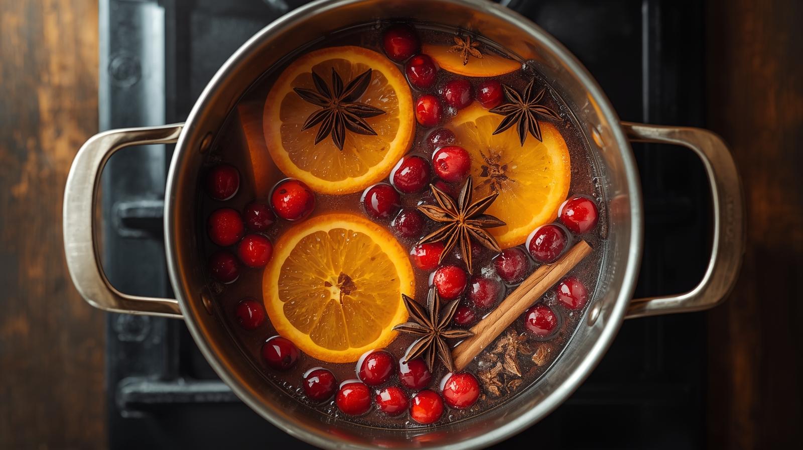 Cranberry Orange Simmer Pot - Easy Christmas craft tutorial taking 15 minutes