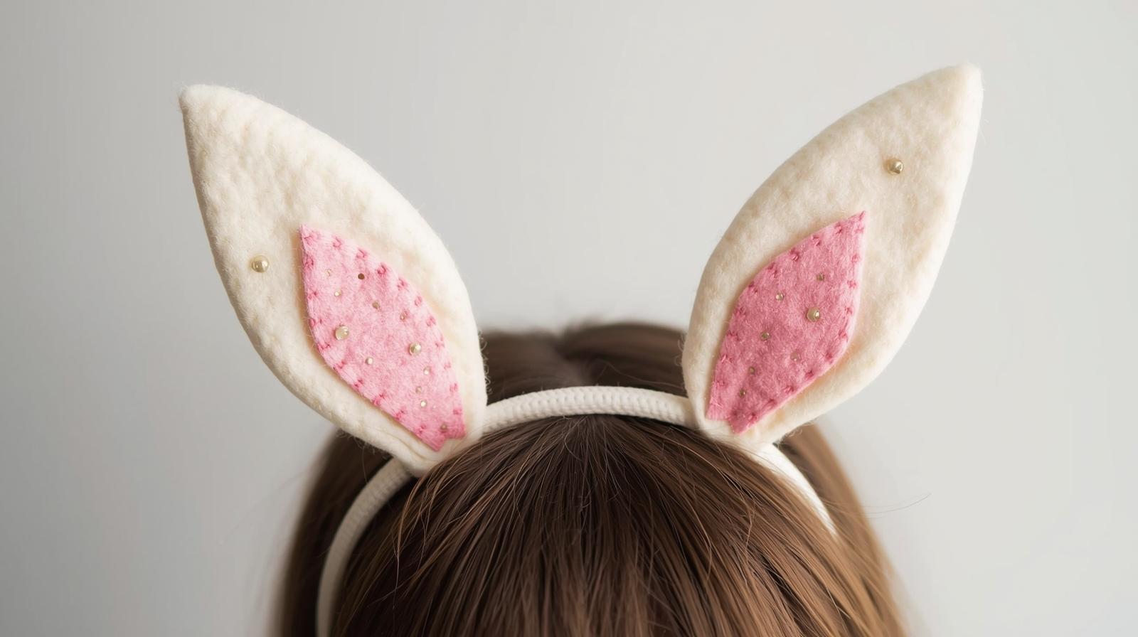 Bunny Ear Headbands - Easy Easter craft tutorial taking 30 minutes