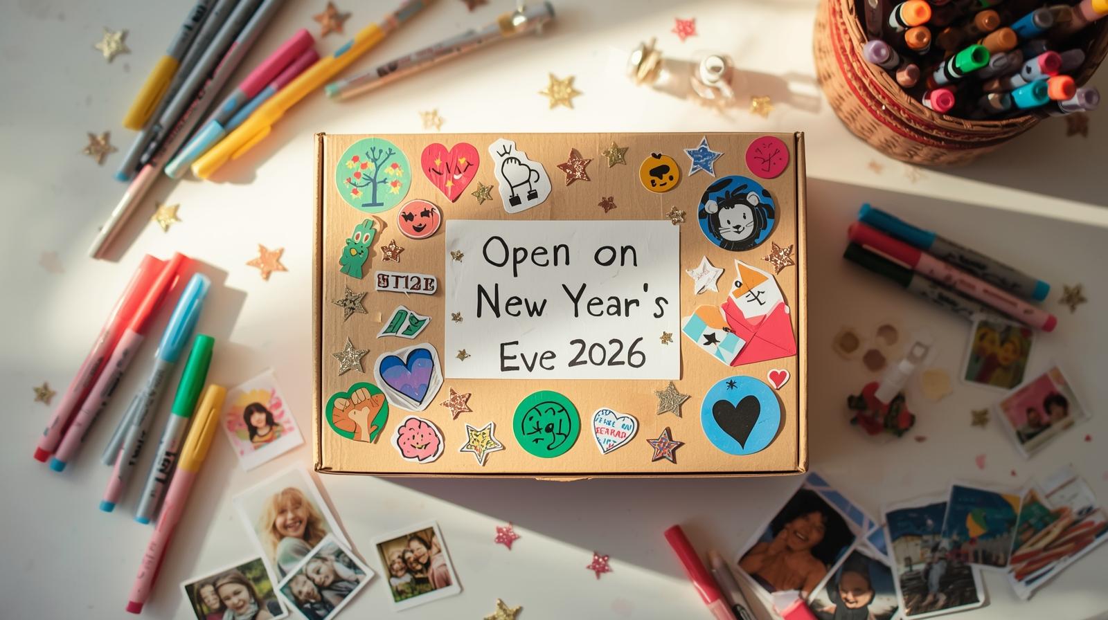 New Year's Eve Time Capsule Craft for Kids - Easy New Year's Eve craft tutorial taking 45 minutes