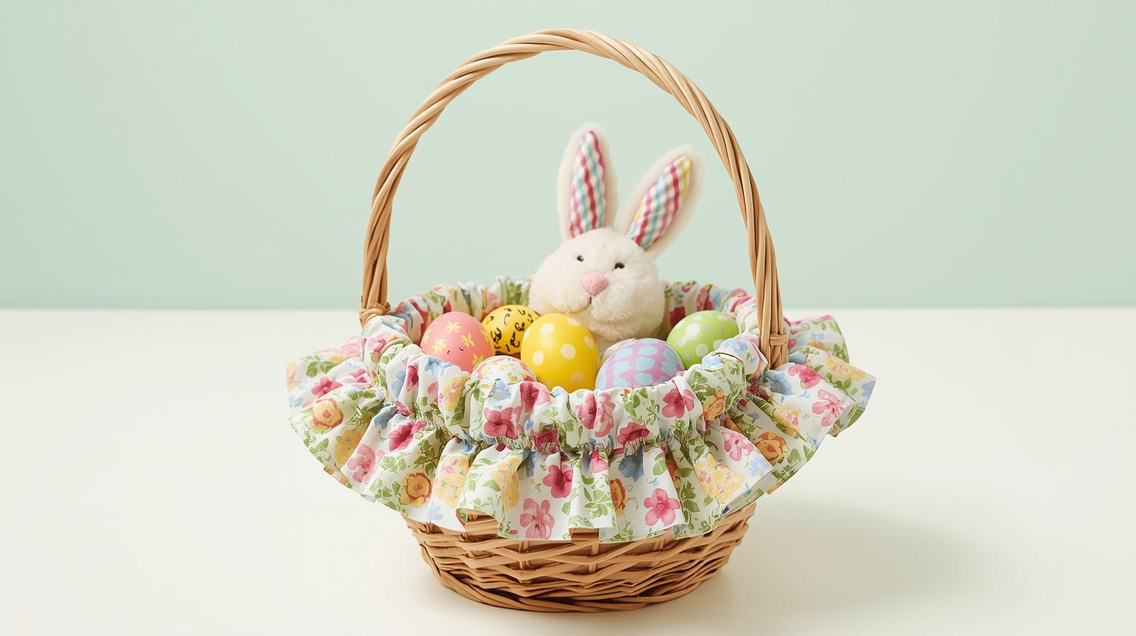 Easter Basket Liners - Medium Easter craft tutorial taking 45 minutes