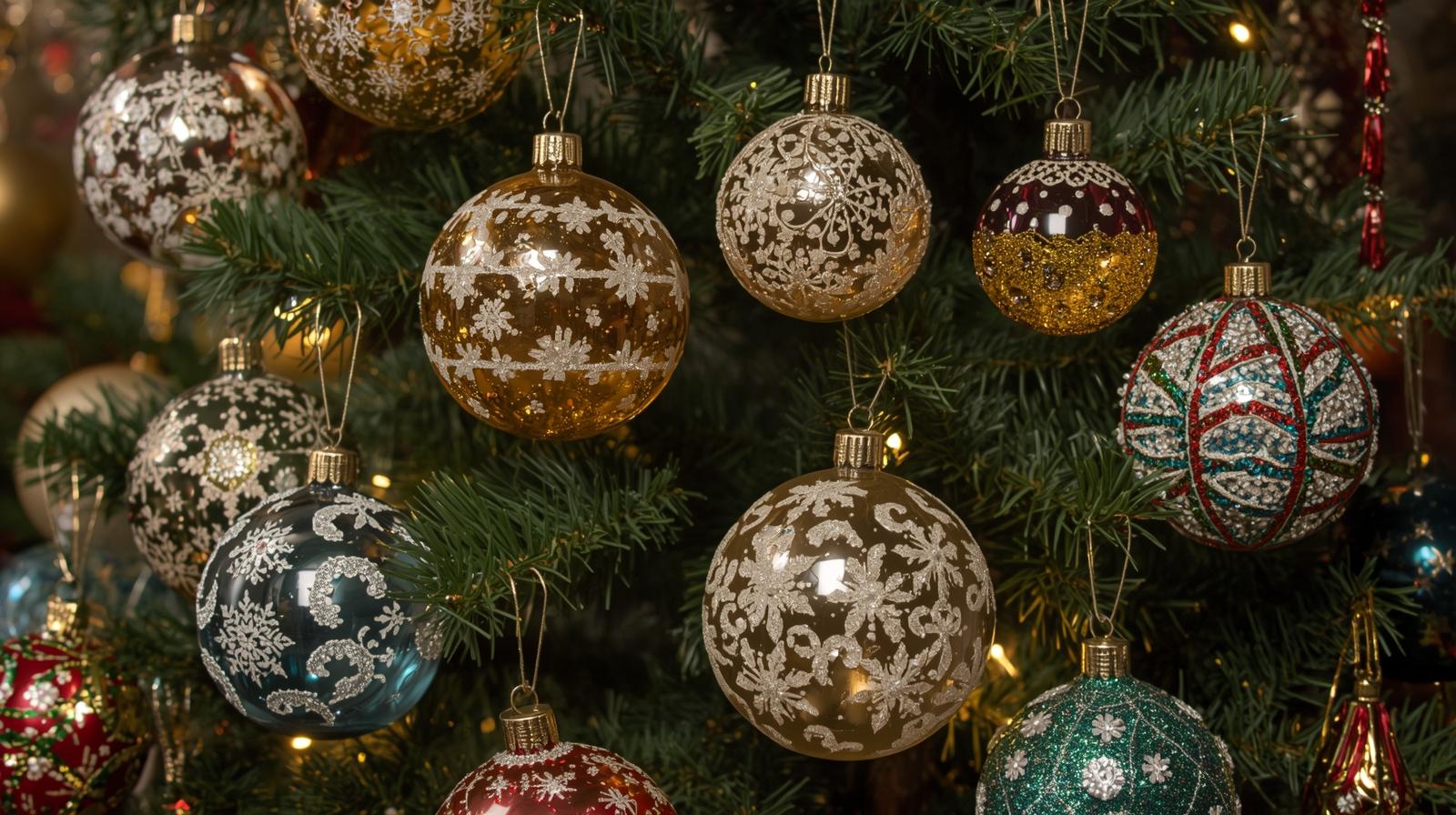 DIY Christmas Ornament Painting - Easy Christmas craft tutorial taking 45 minutes