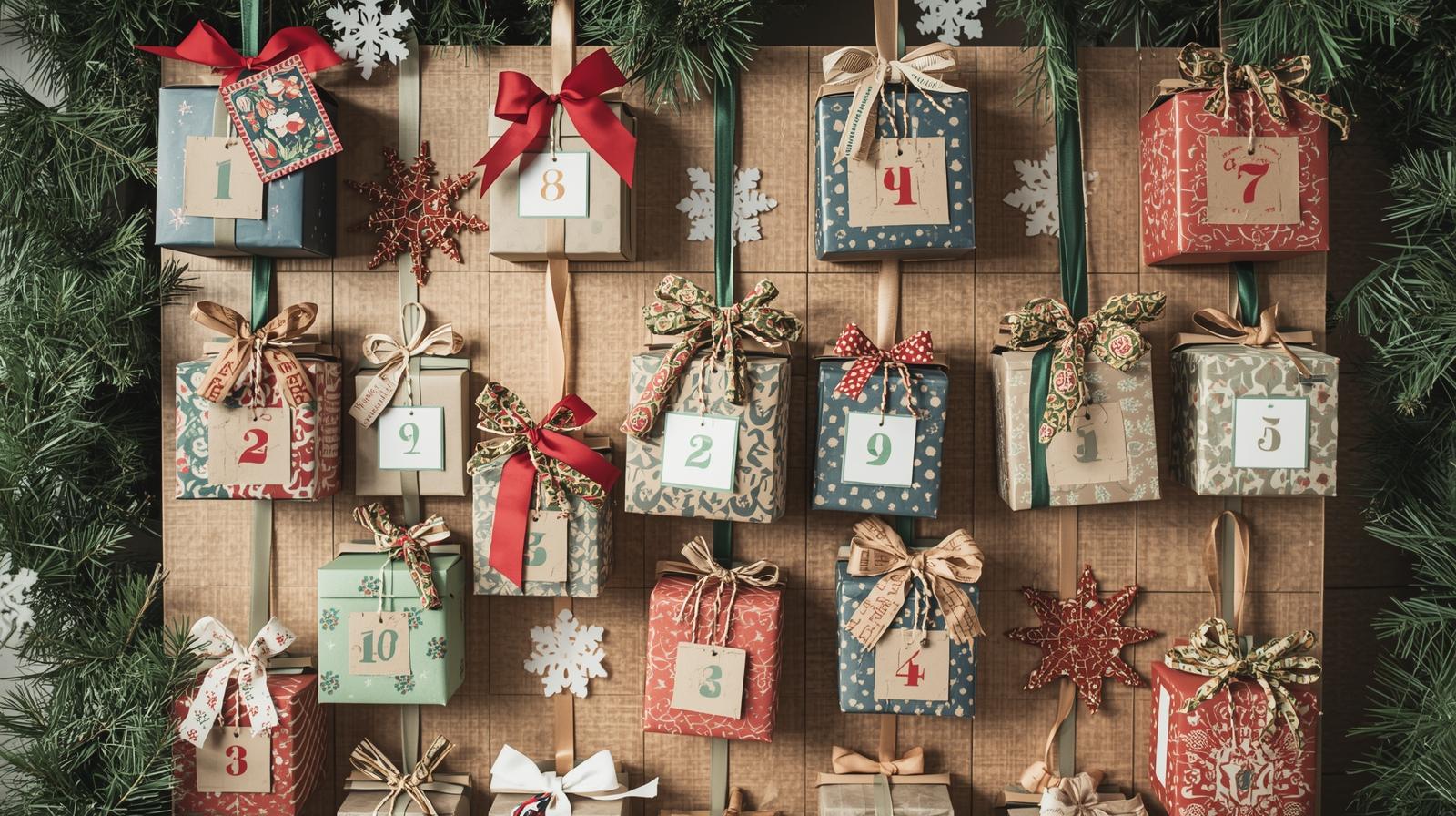 DIY Christmas Advent Calendar - Medium Christmas craft tutorial taking 85 minutes