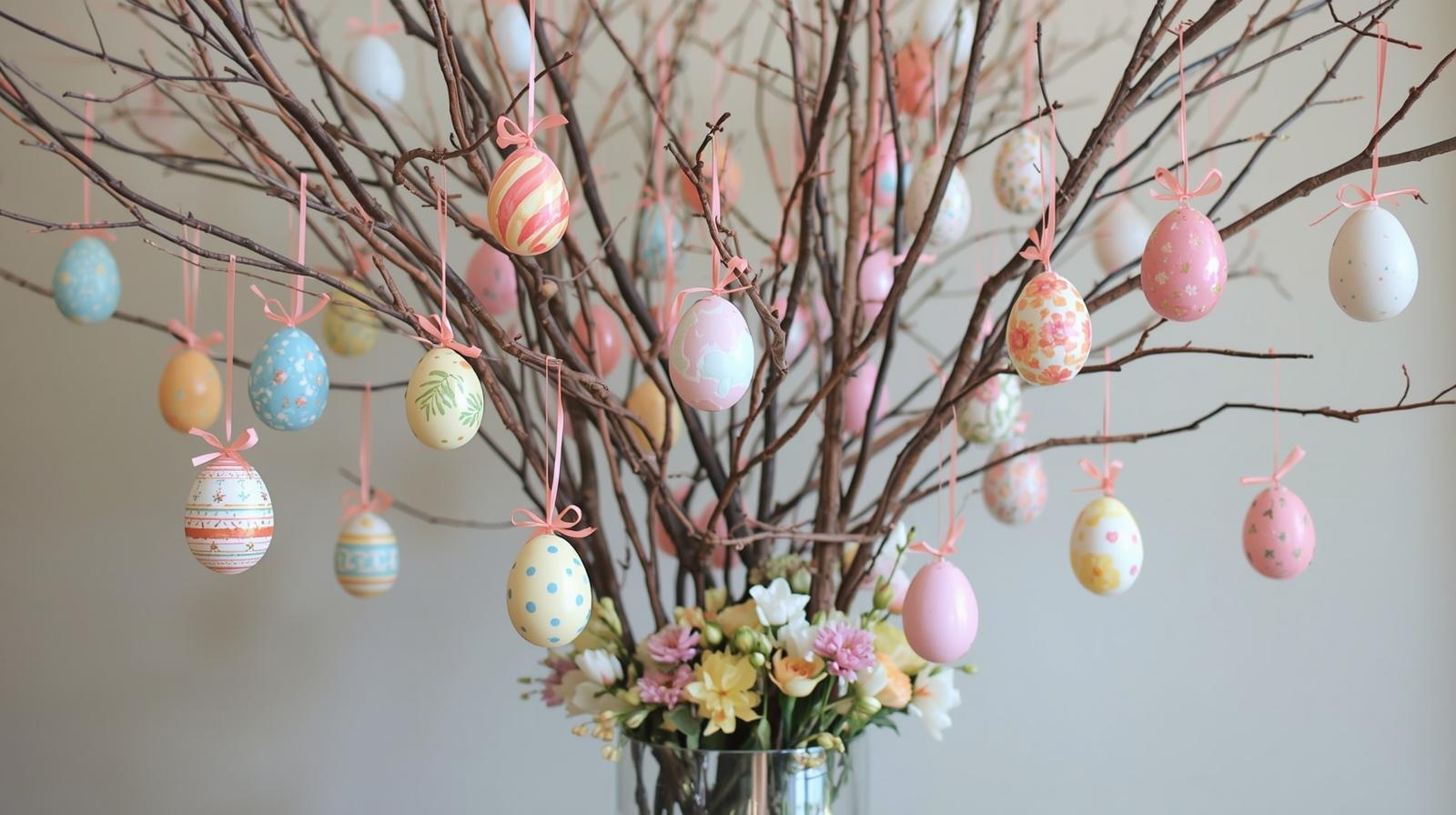 Easter Egg Tree - Easy Easter craft tutorial taking 55 minutes