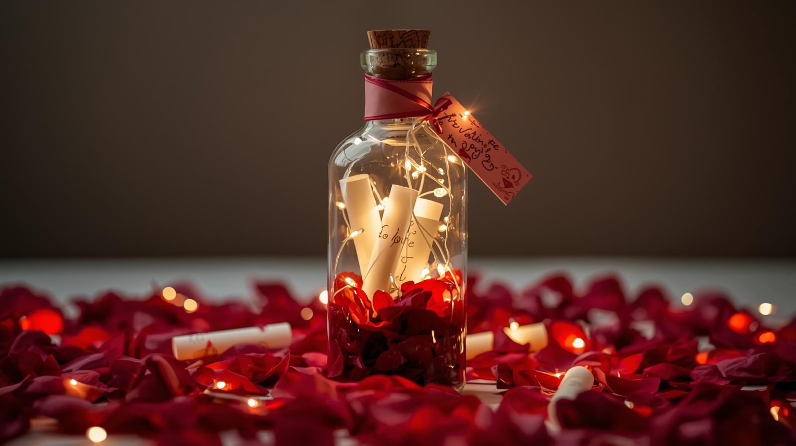 Love Message in a Bottle - Medium Valentine's Day craft tutorial taking 65 minutes