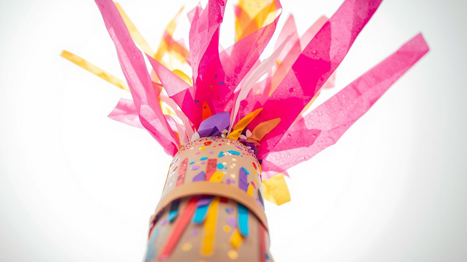 DIY Confetti Poppers - Easy New Year's Eve craft tutorial taking 30 minutes